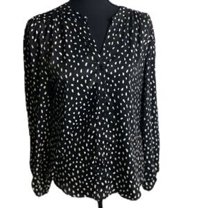 #512 DREW Black Dot Blouse
